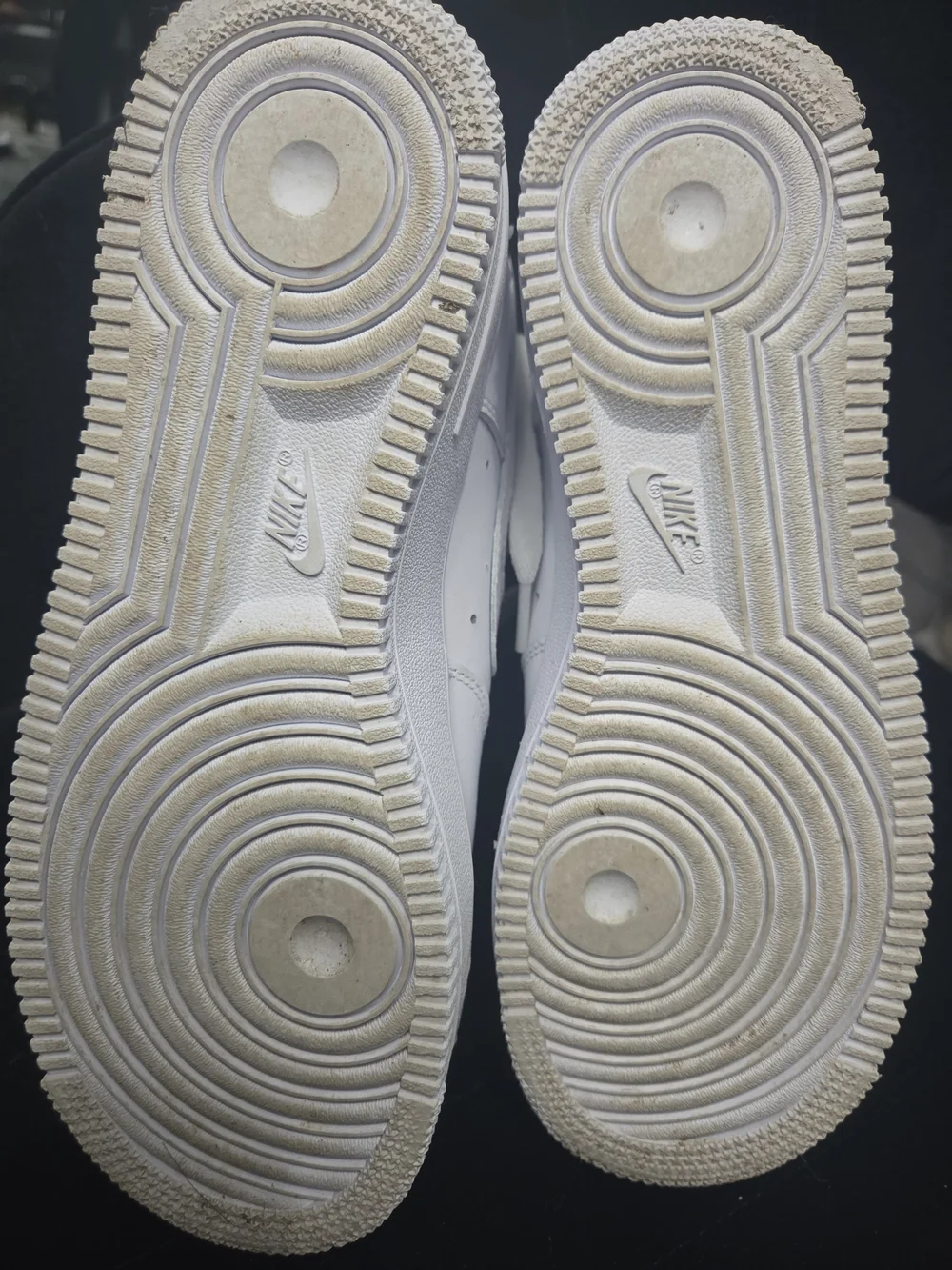 Nike Air Force 1 Low All-White Sneakers - Picture 5 of 8